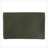 Leather Pocket Card Holders Olive